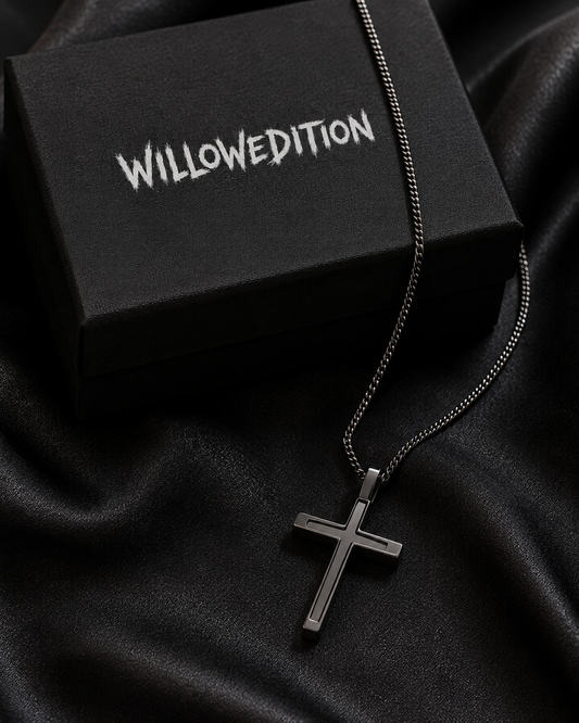Trinity Cross Layered Sterling Necklace