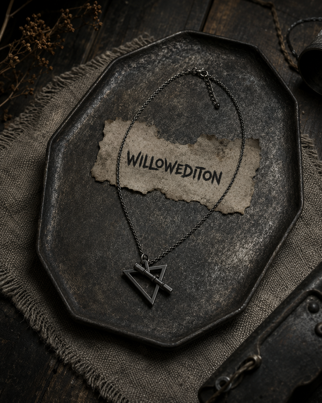Trigon Geometry Sterling Necklace