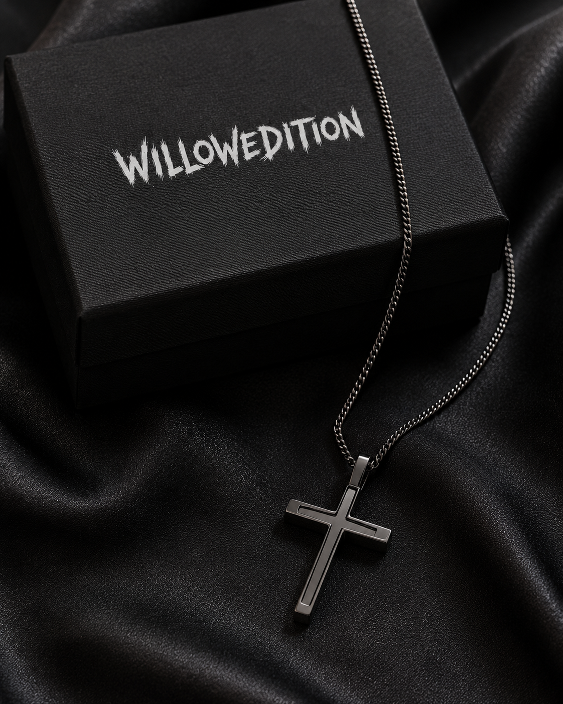 Trinity Cross Layered Sterling Necklace