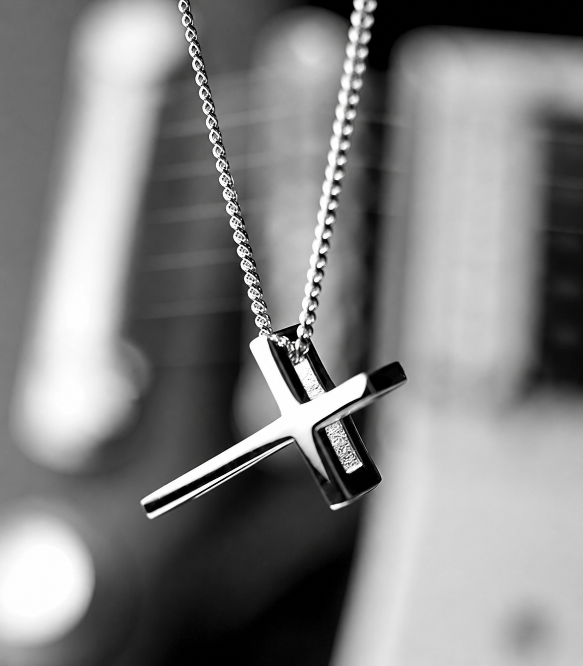 Trinity Cross Layered Sterling Necklace