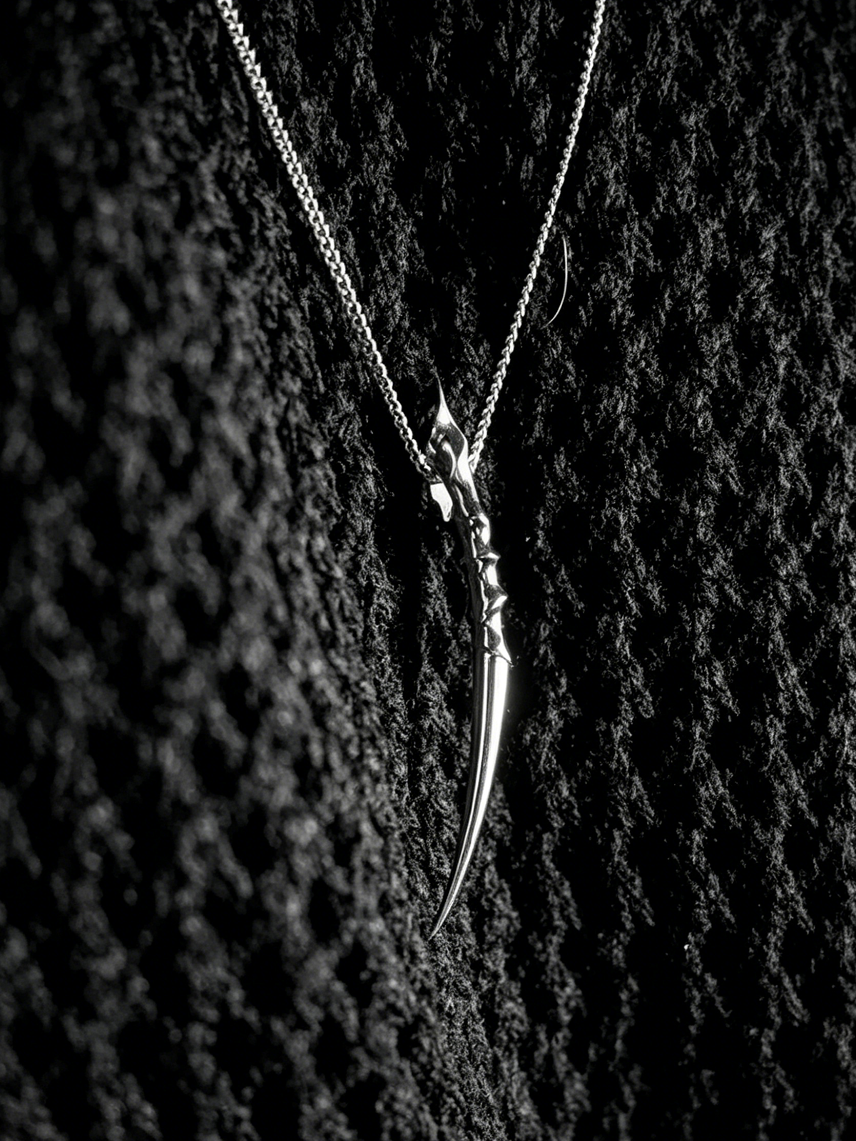 Antler Edge Sterling Necklace