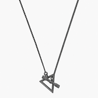 Trigon Geometry Sterling Necklace