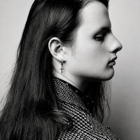 Halo Skull Punk Cross Stud Earrings
