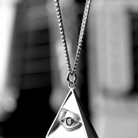 Eye of Horus Pyramid Amulet Necklace