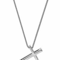 Trinity Cross Layered Sterling Necklace