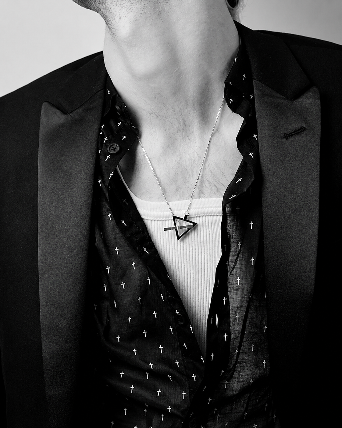 Trigon Geometry Sterling Necklace