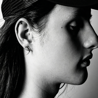 Crescent Moon Sterling Studs