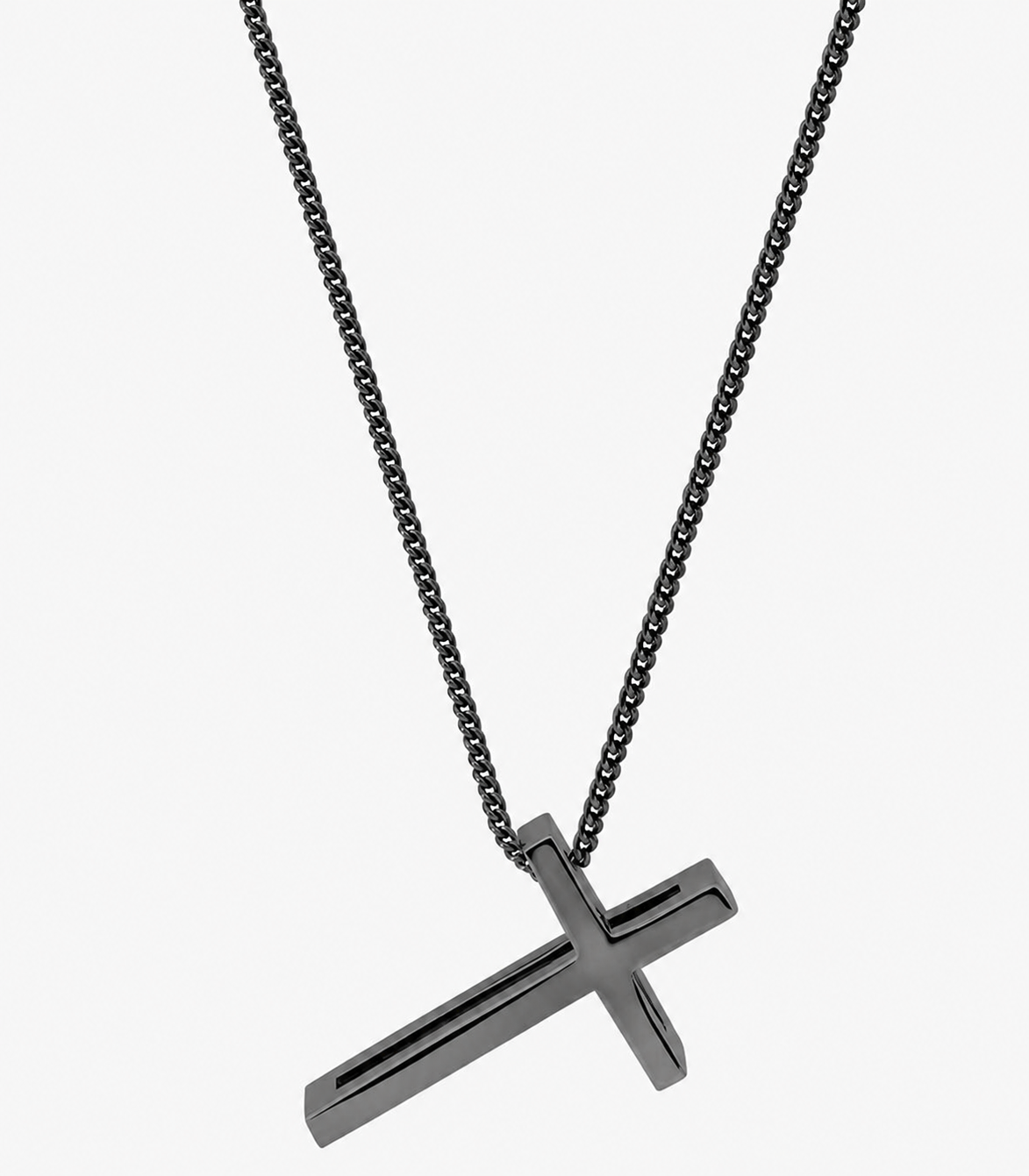 Trinity Cross Layered Sterling Necklace